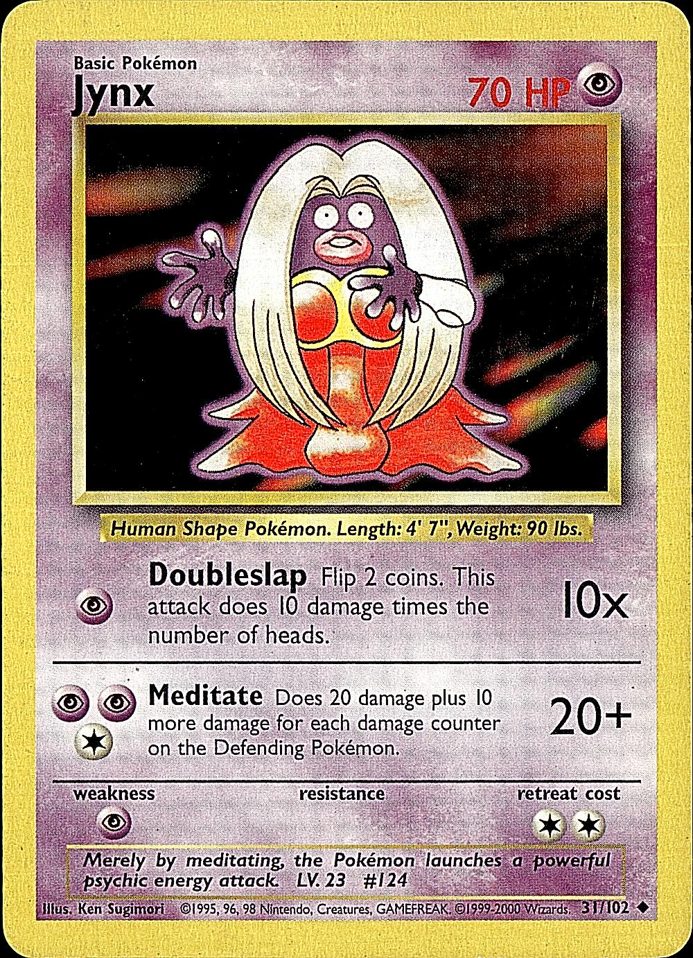 Base Set #031/102 Jynx