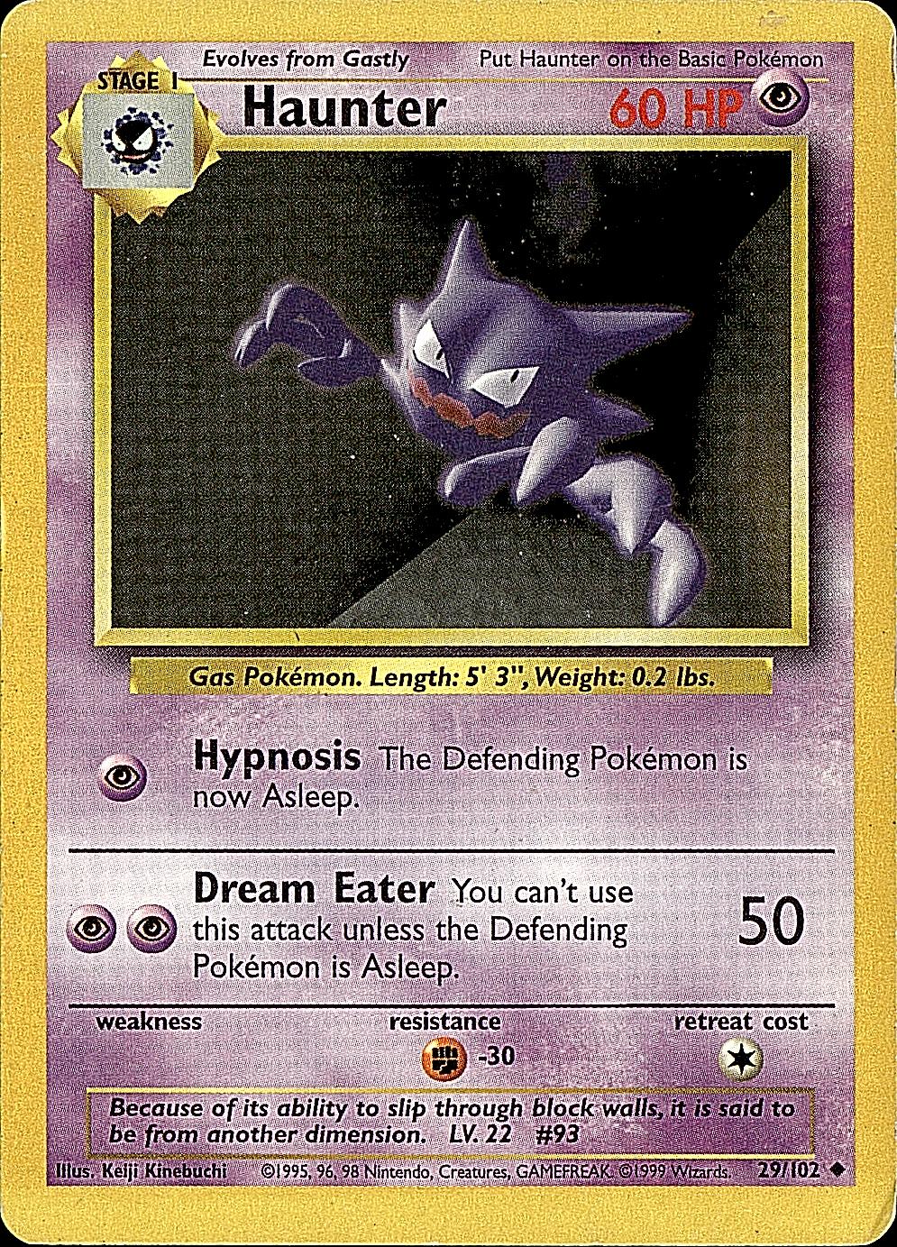 Base Set #029/102 Haunter