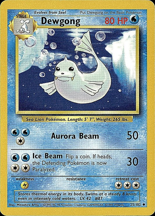 Base Set #025/102 Dewgong