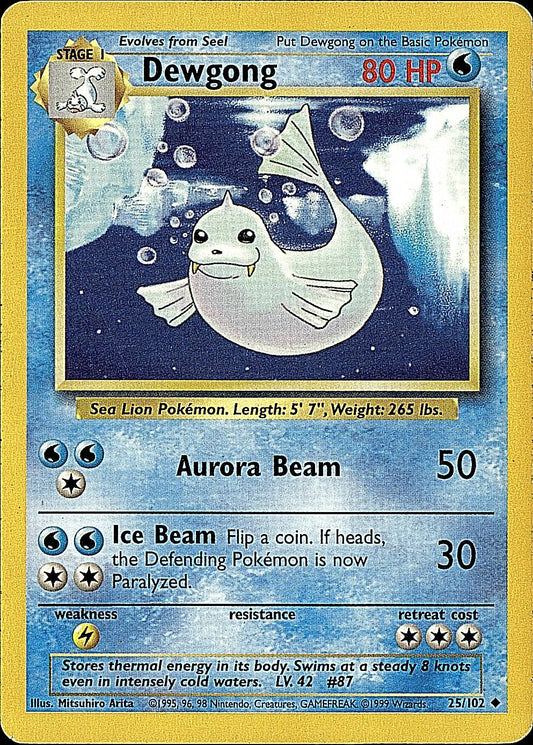 Base Set #025/102 Dewgong