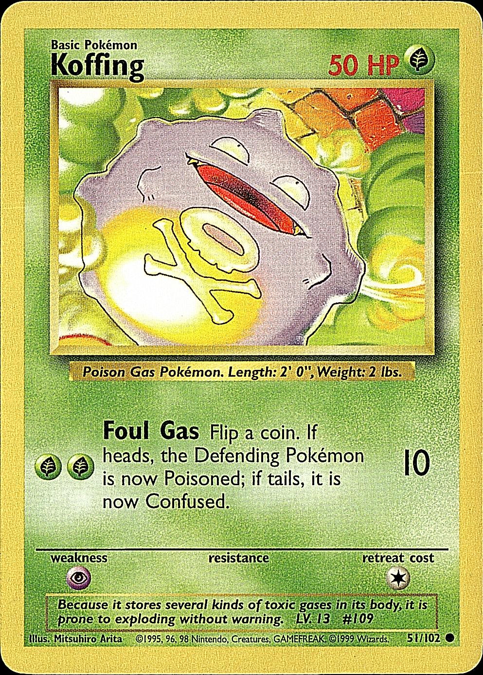 Base Set #051/102 Koffing