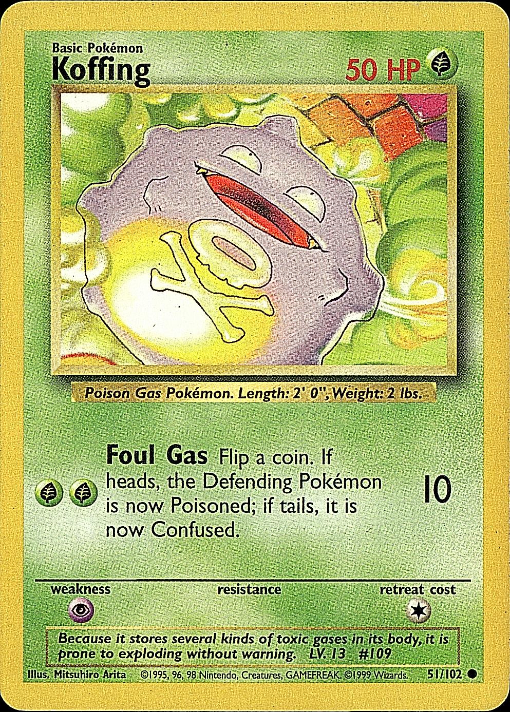 Base Set #051/102 Koffing