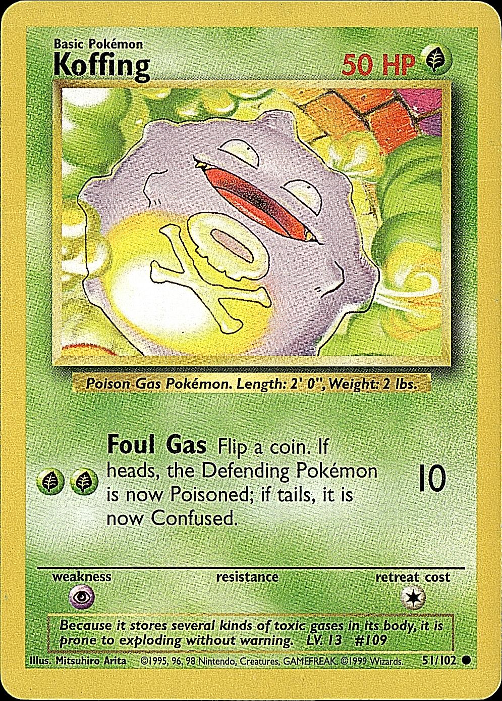 Base Set #051/102 Koffing