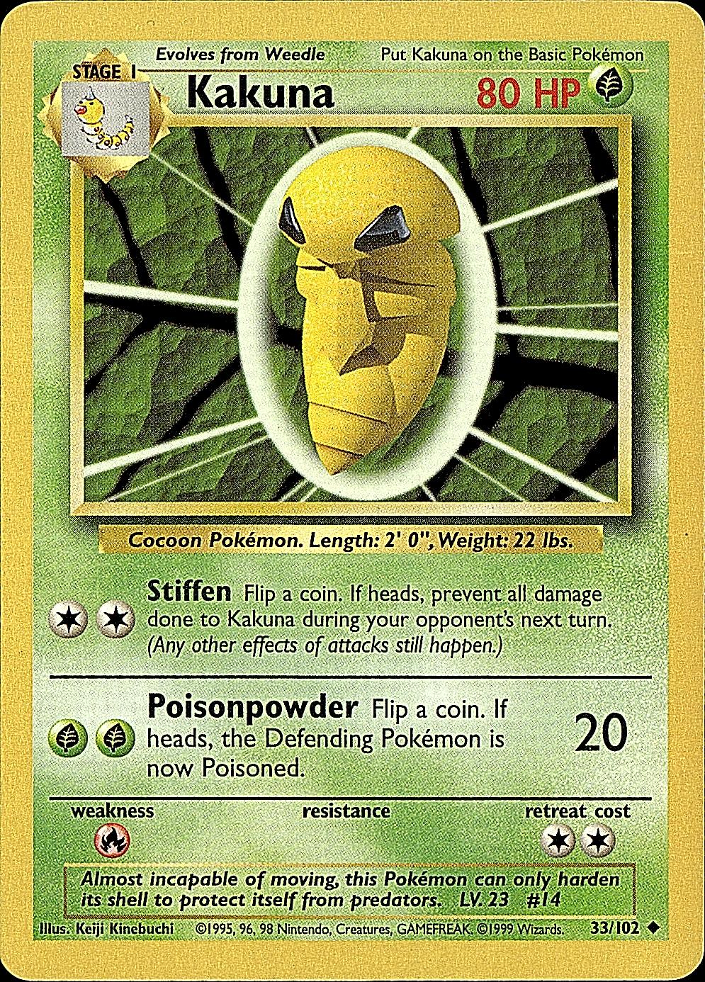 Base Set #033/102 Kakuna