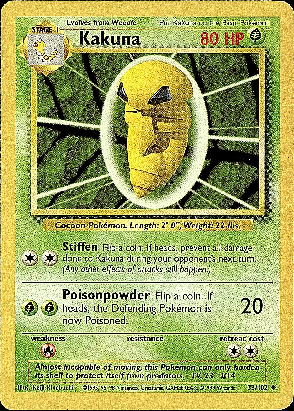 Base Set #033/102 Kakuna