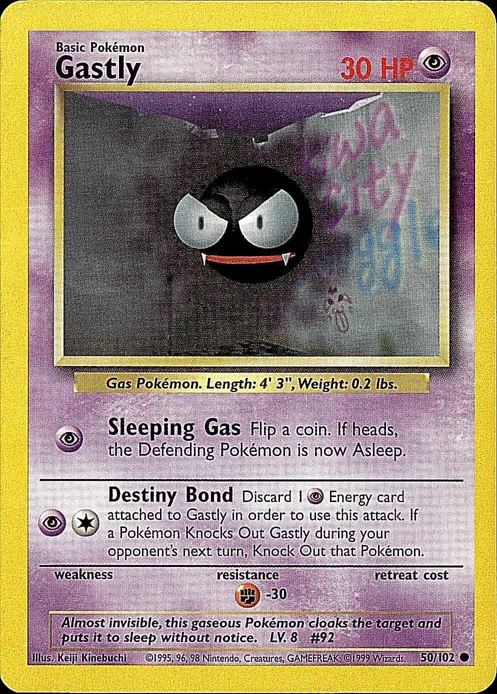 Base Set #050/102 Gastly