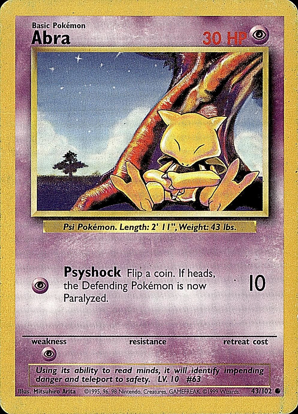 Base Set #043/102 Abra