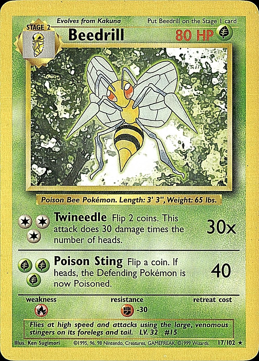 Base Set #017/102 Beedrill