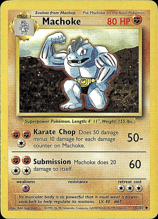 Base Set #034/102 Machoke