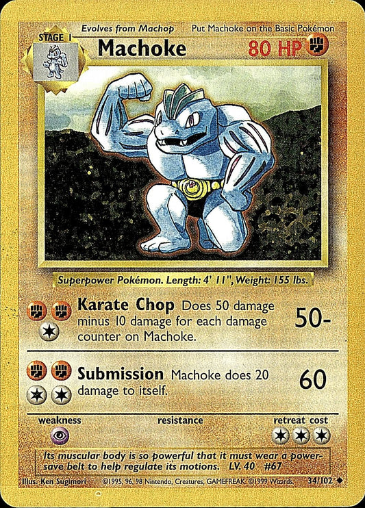 Base Set #034/102 Machoke