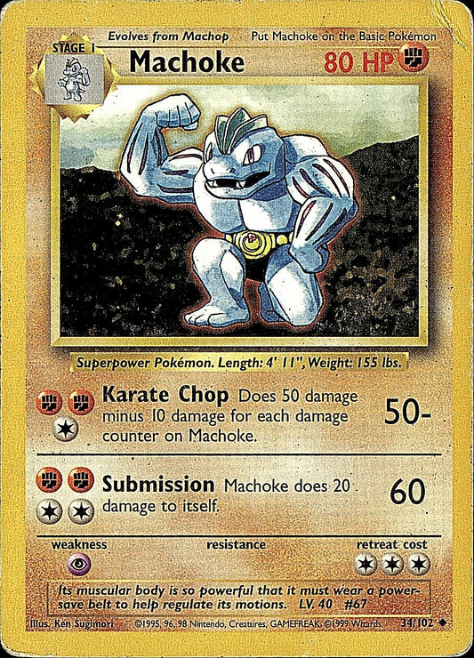 Base Set #034/102 Machoke