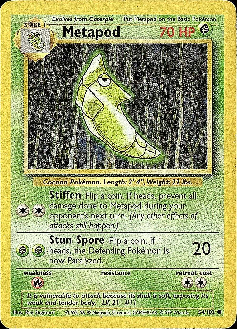 Base Set #054/102 Metapod