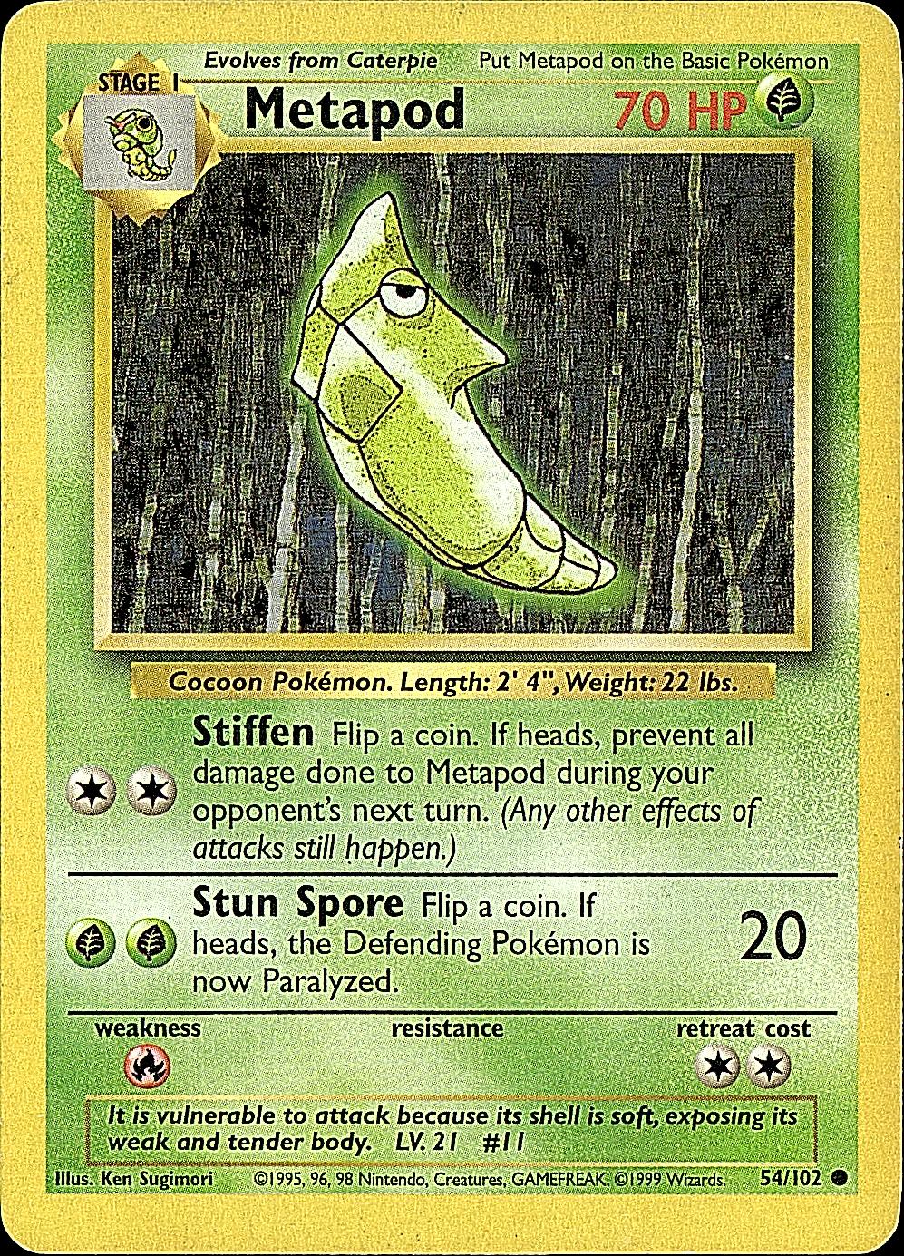 Base Set #054/102 Metapod