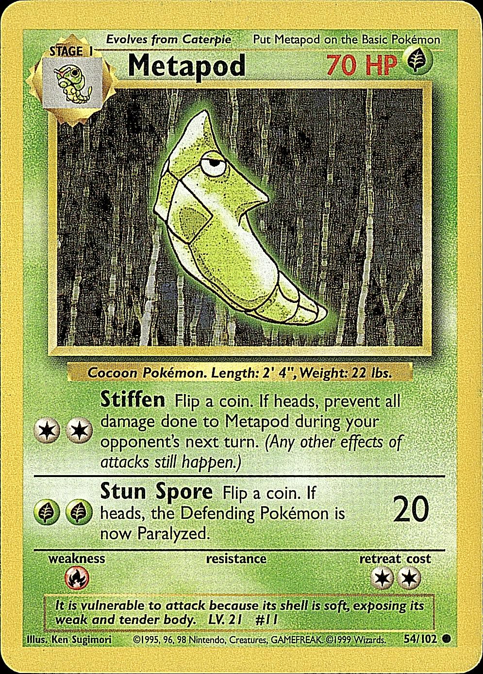 Base Set #054/102 Metapod