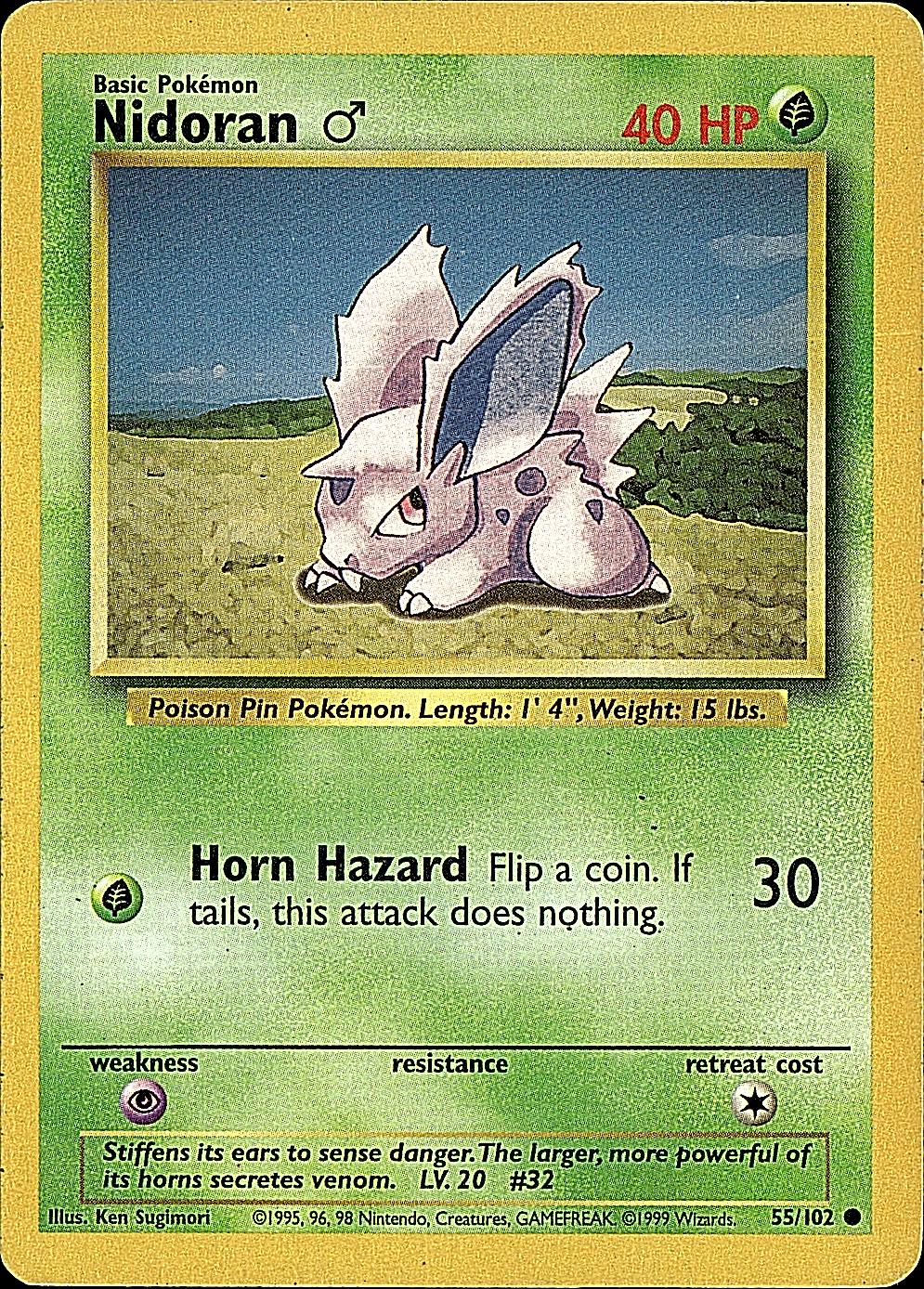 Base Set #055/102 Nidoran M