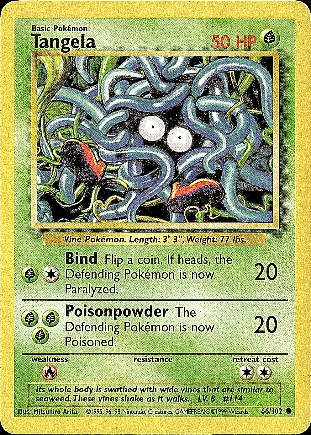 Base Set #066/102 Tangela