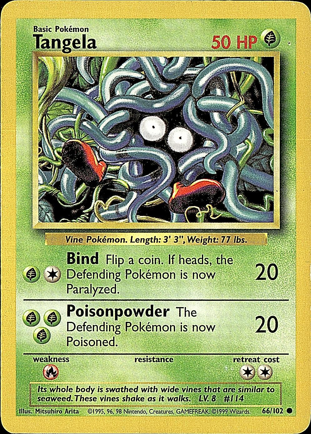 Base Set #066/102 Tangela