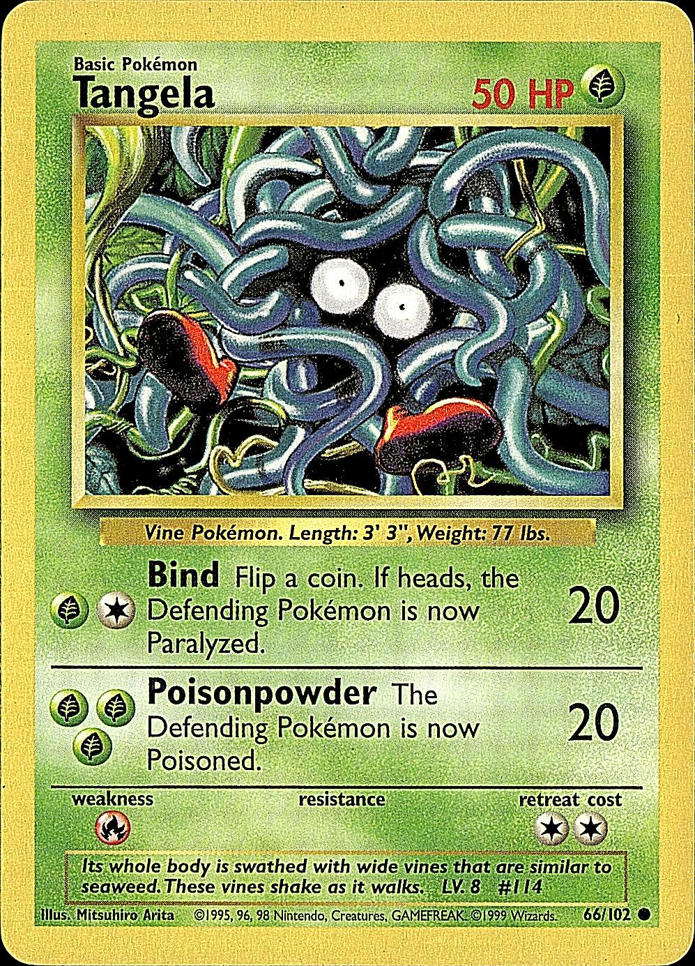 Base Set #066/102 Tangela