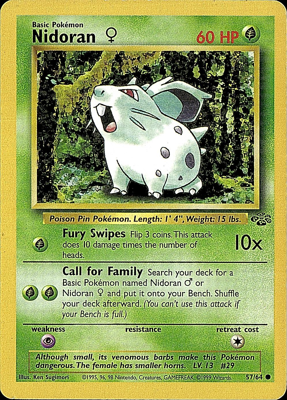 Jungle #57/64 Nidoran F
