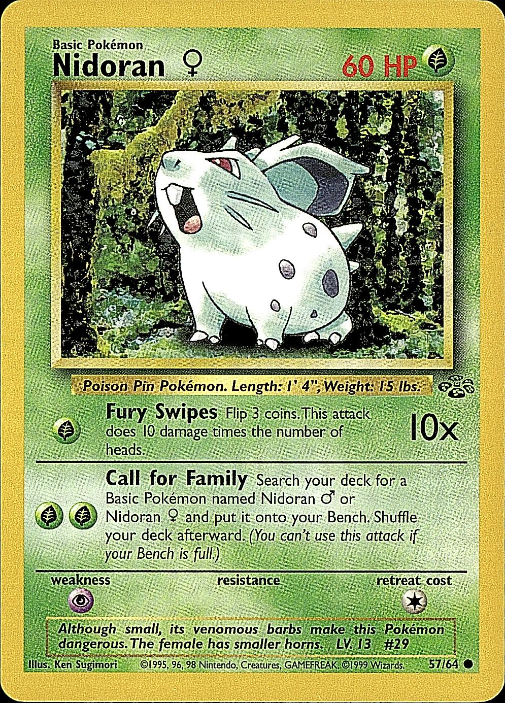 Jungle #57/64 Nidoran F
