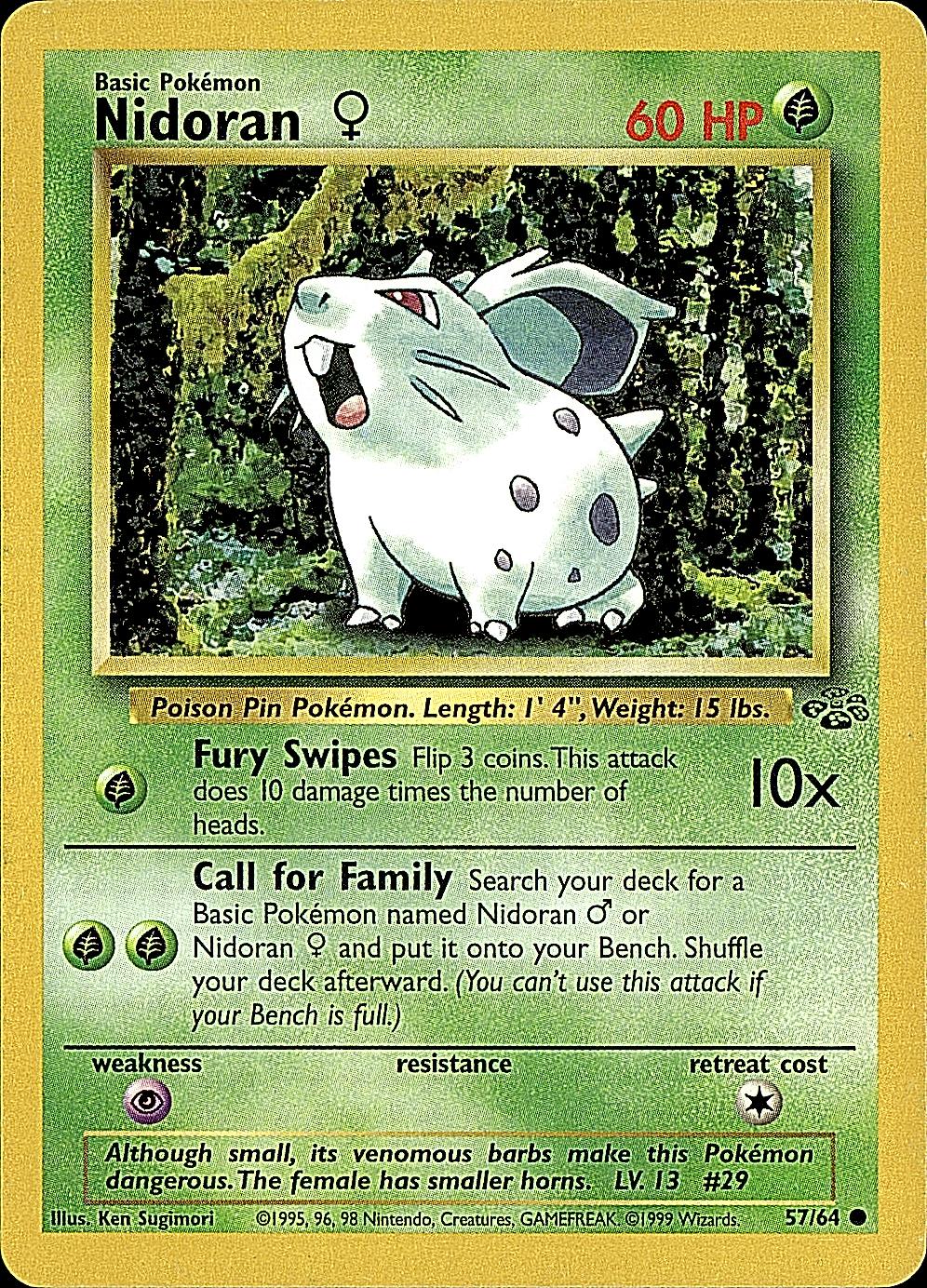 Jungle #57/64 Nidoran F