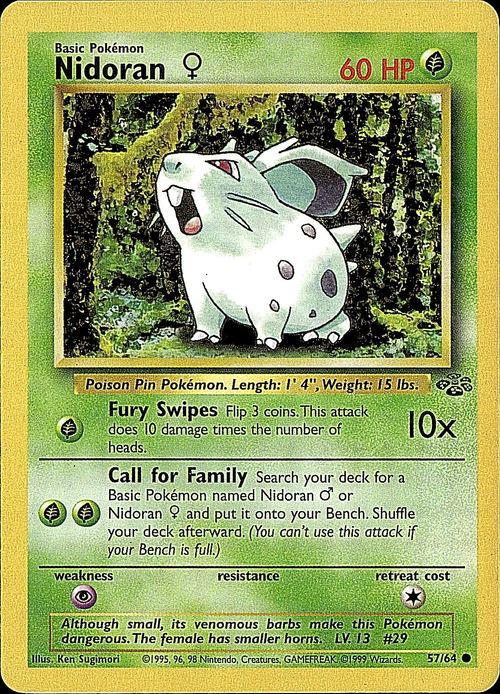 Jungle #57/64 Nidoran F