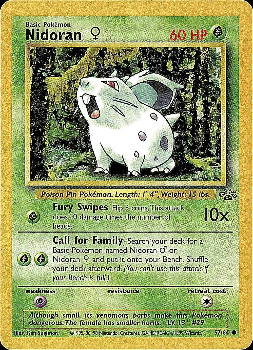 Jungle #57/64 Nidoran F