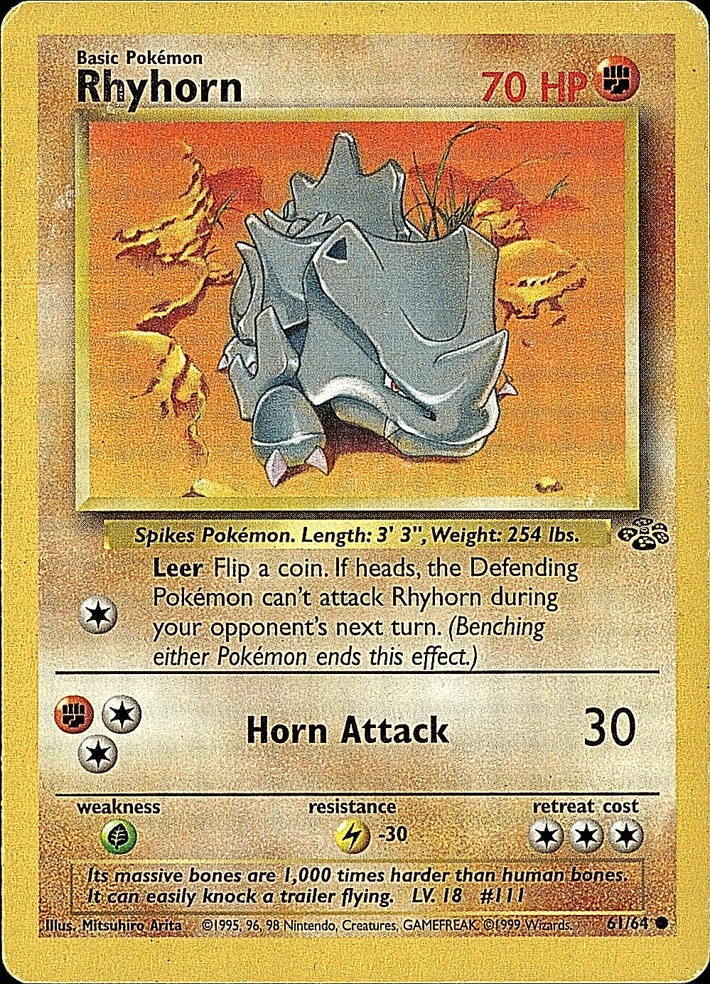 Jungle #61/64 Rhyhorn