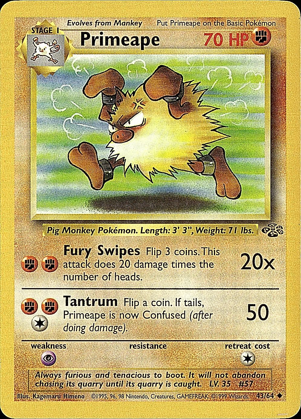 Jungle #43/64 Primeape