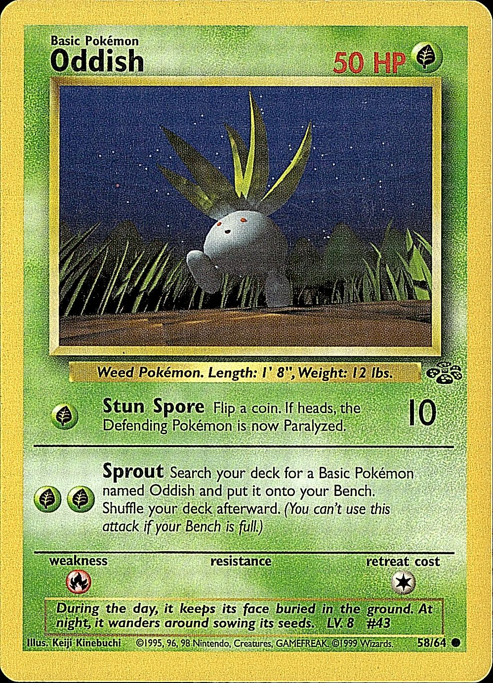 Jungle #58/64 Oddish