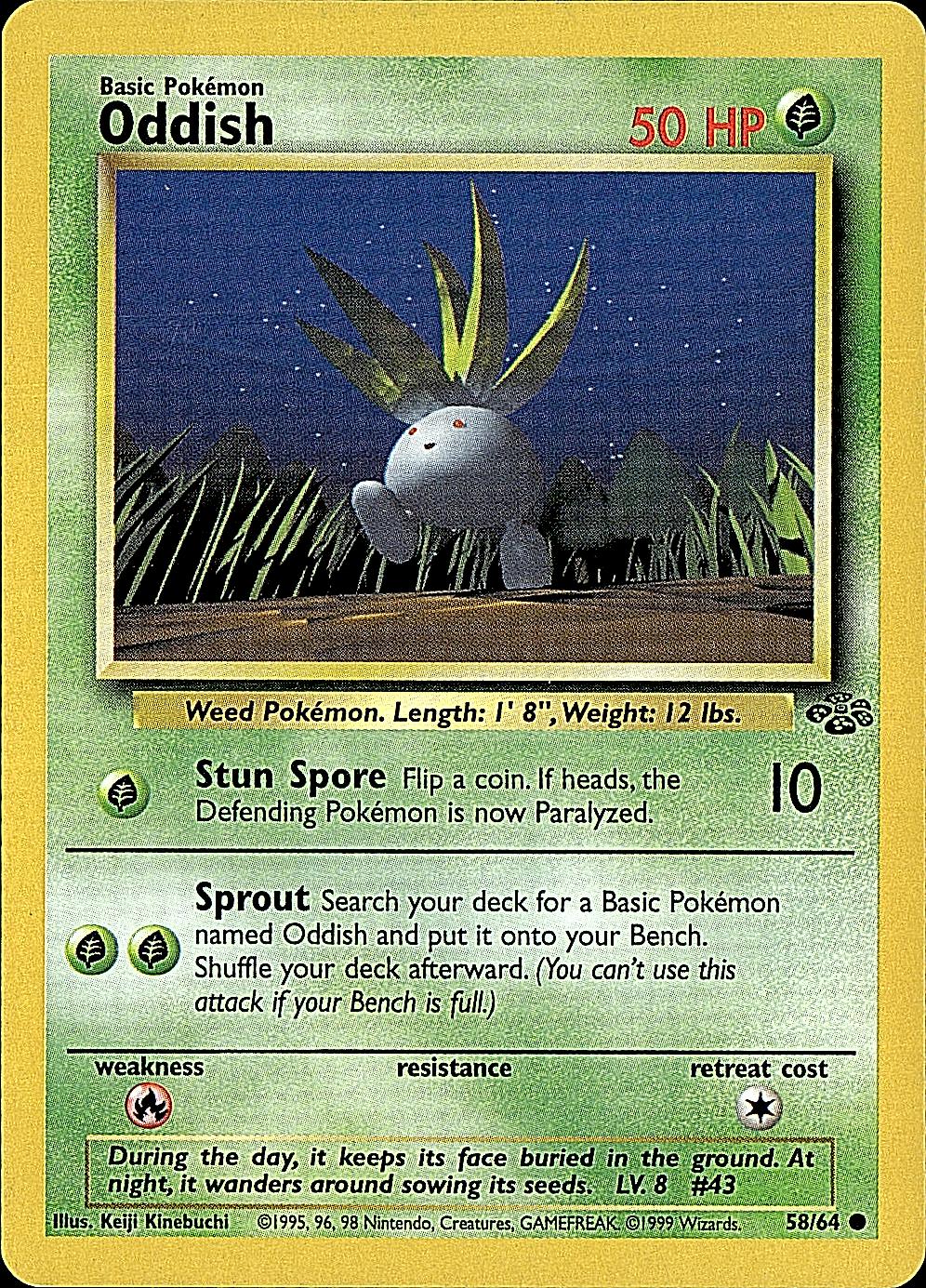 Jungle #58/64 Oddish