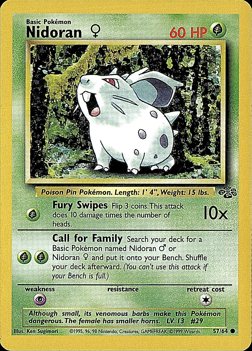 Jungle #57/64 Nidoran F