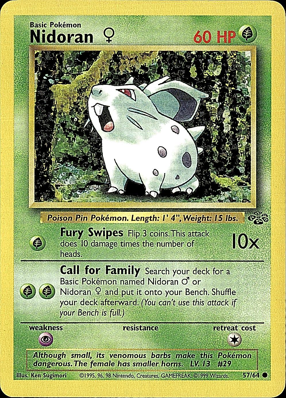 Jungle #57/64 Nidoran F