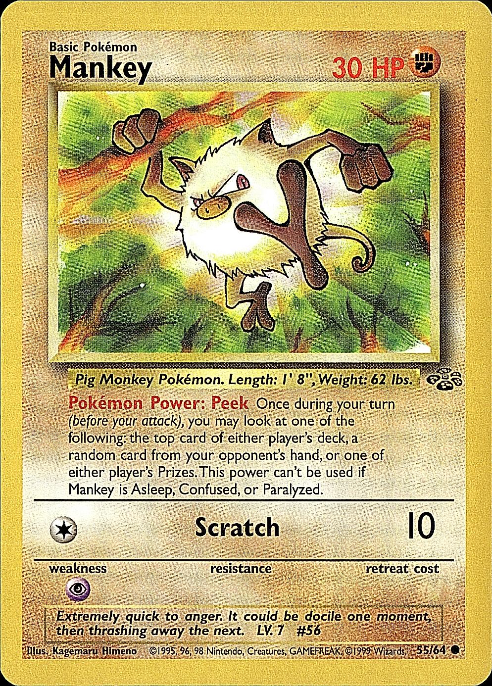 Jungle #55/64 Mankey