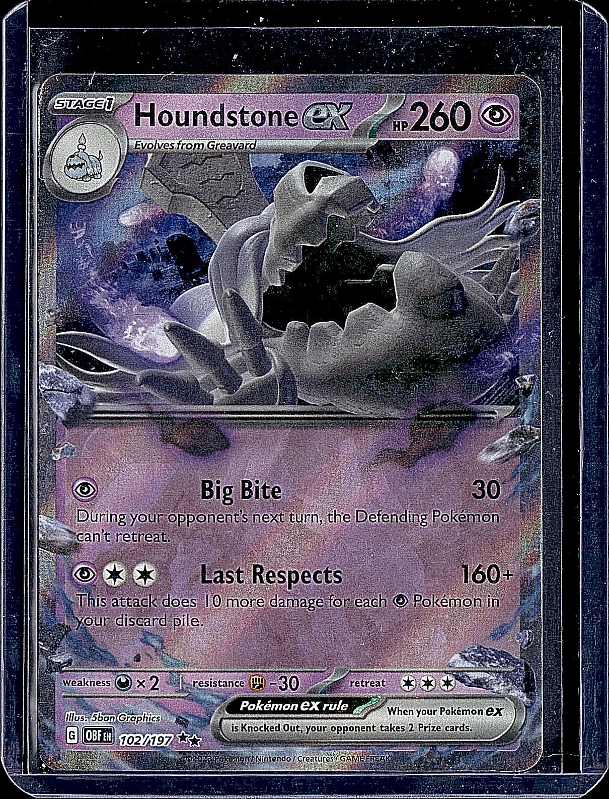 SV03: Obsidian Flames #102/197 Houndstone ex