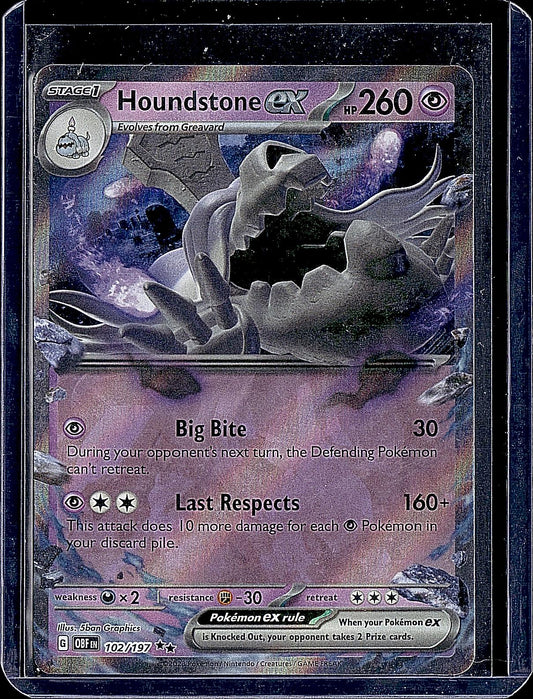 SV03: Obsidian Flames #102/197 Houndstone ex
