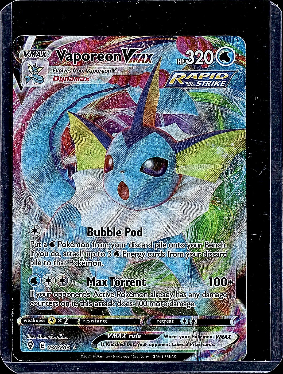 SWSH07: Evolving Skies #030/203 Vaporeon VMAX