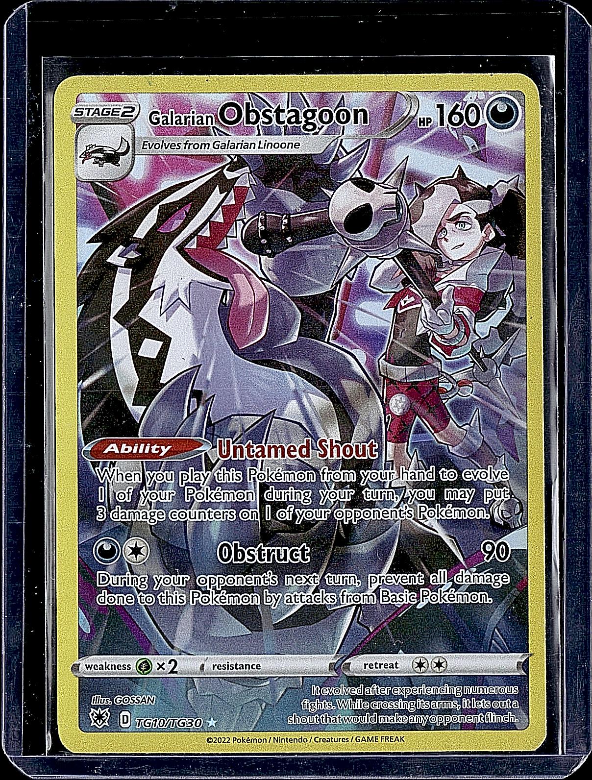 SWSH10: Astral Radiance Trainer Gallery #TG10/TG30 Galarian Obstagoon