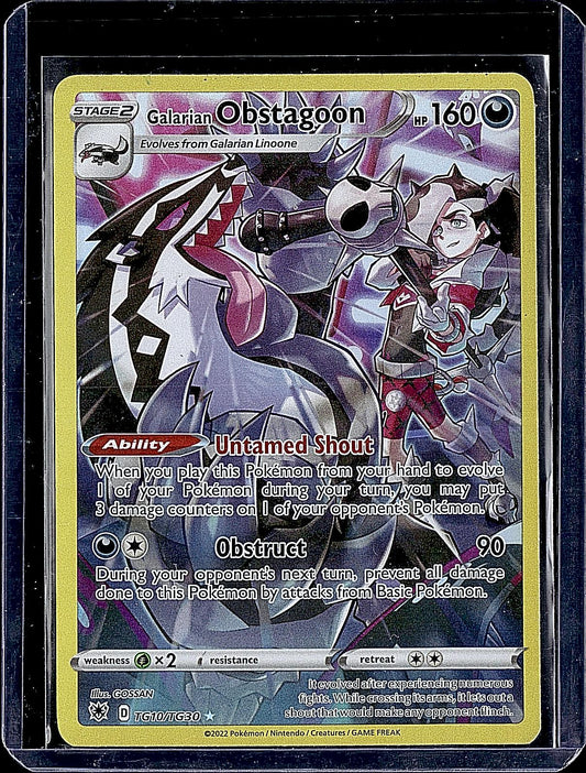 SWSH10: Astral Radiance Trainer Gallery #TG10/TG30 Galarian Obstagoon