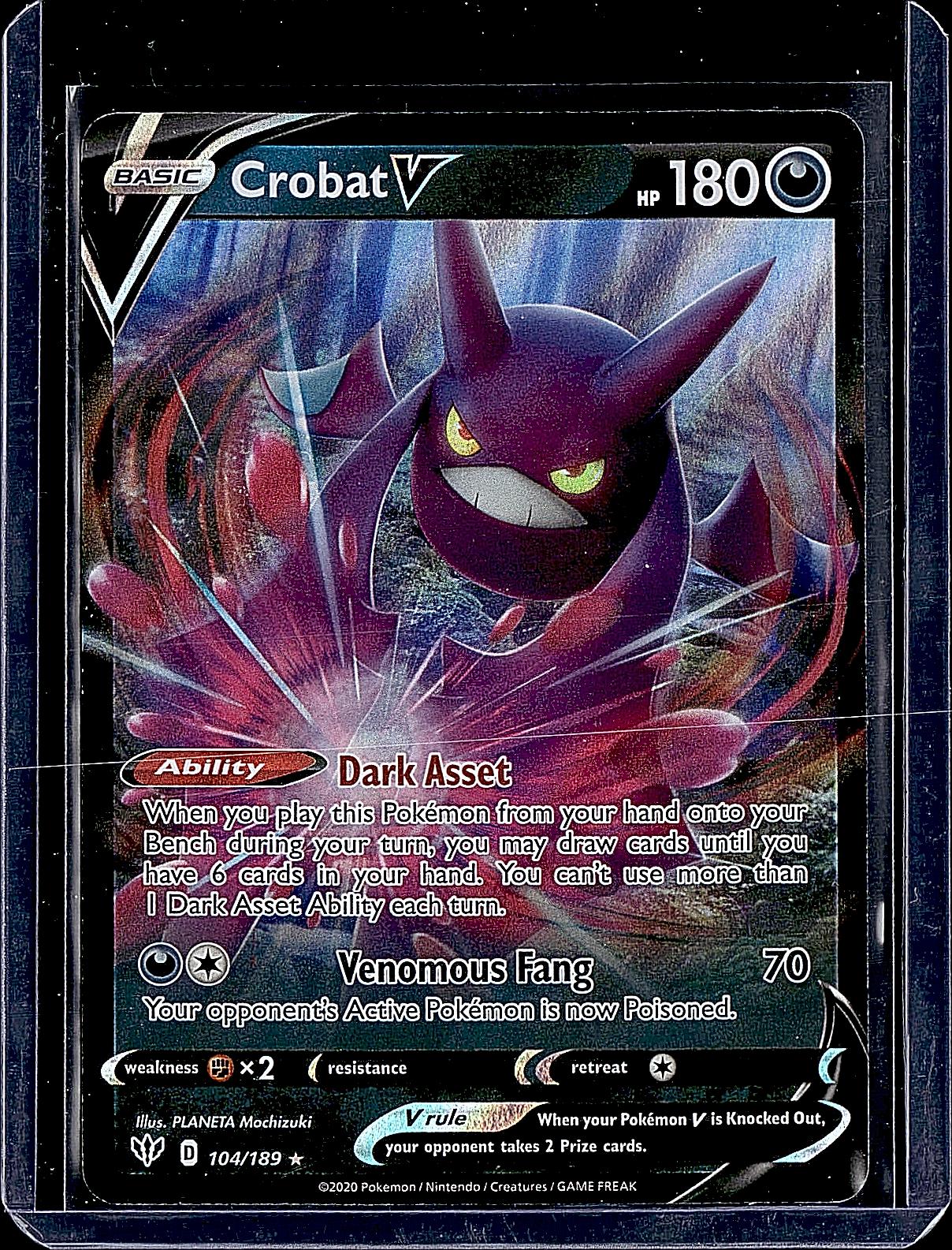SWSH03: Darkness Ablaze #104/189 Crobat V