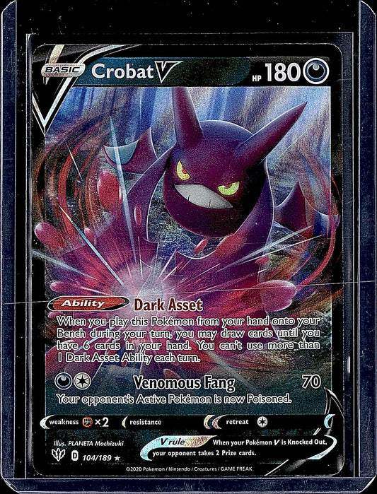 SWSH03: Darkness Ablaze #104/189 Crobat V