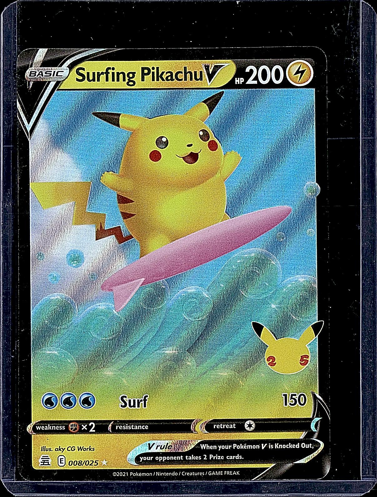 Celebrations #008/025 Surfing Pikachu V