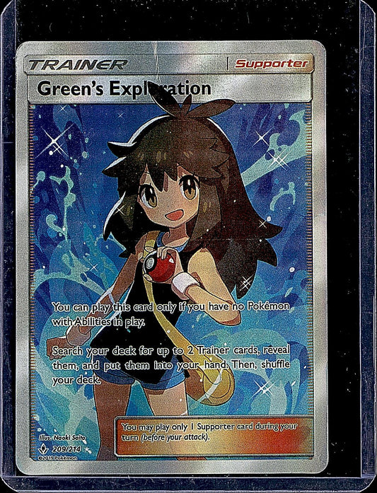 SM - Unbroken Bonds #209/214 Green's Exploration (Full Art)