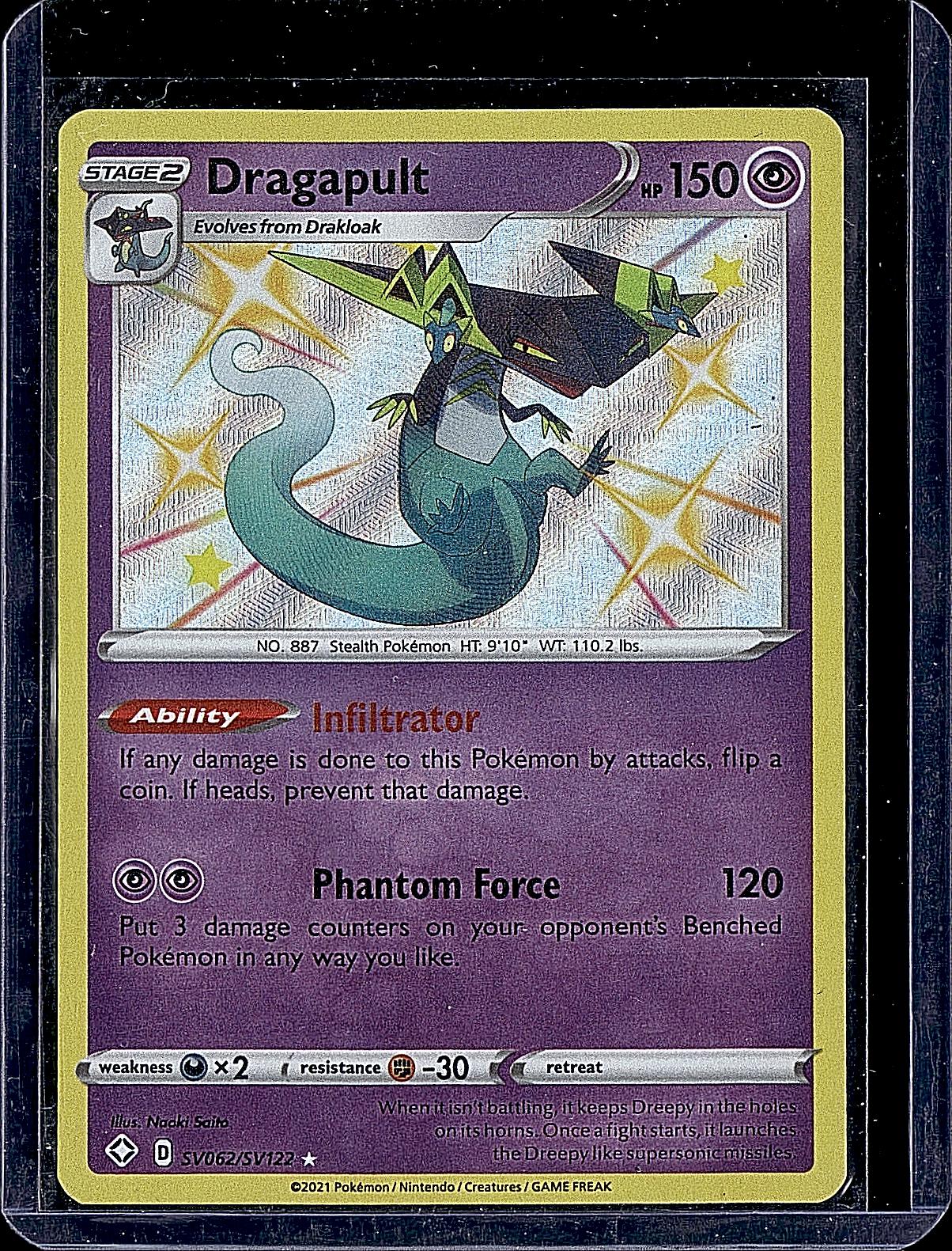 Shining Fates: Shiny Vault #SV062/SV122 Dragapult