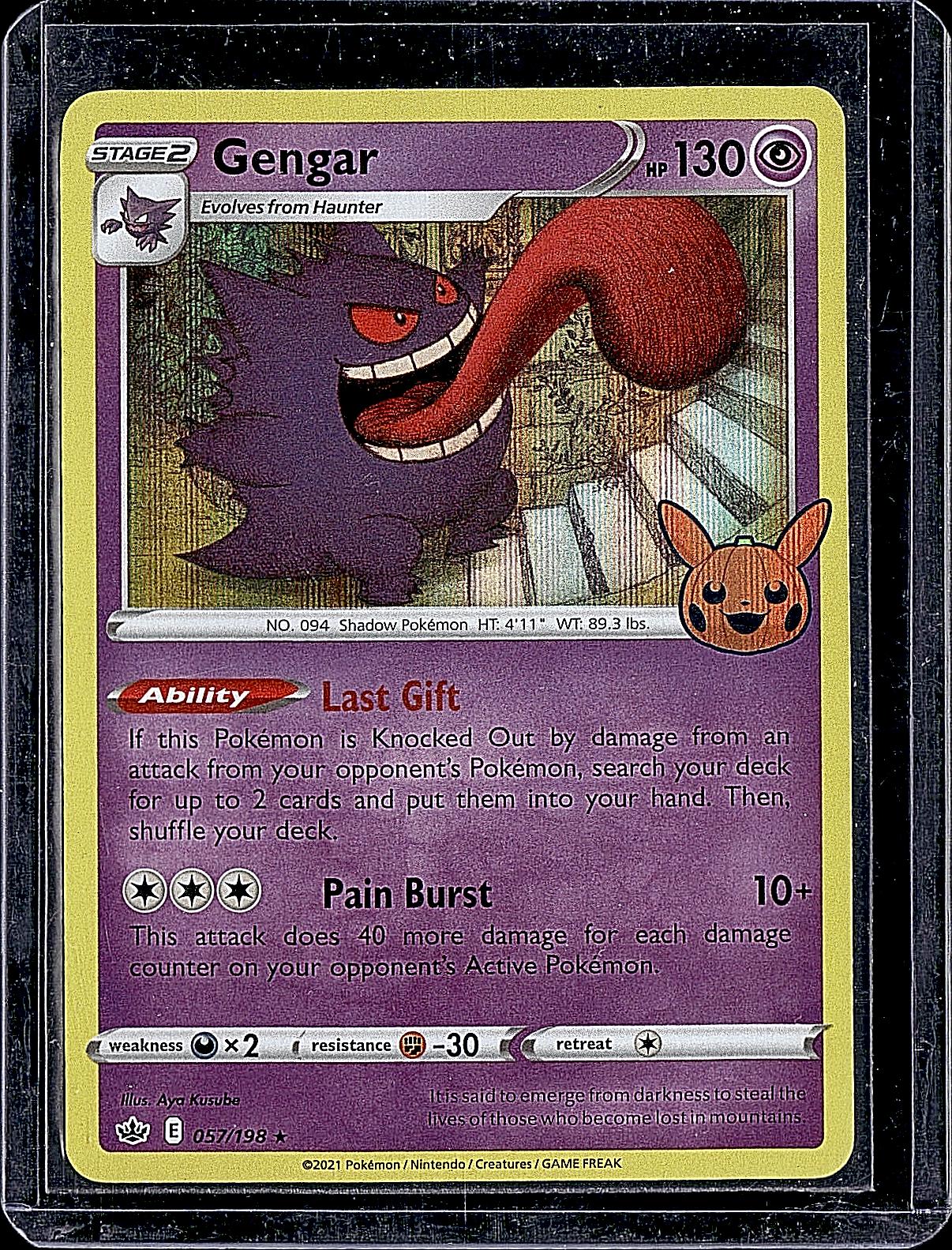Trick or Trade BOOster Bundle #057/198 Gengar (2021 Copyright Date)
