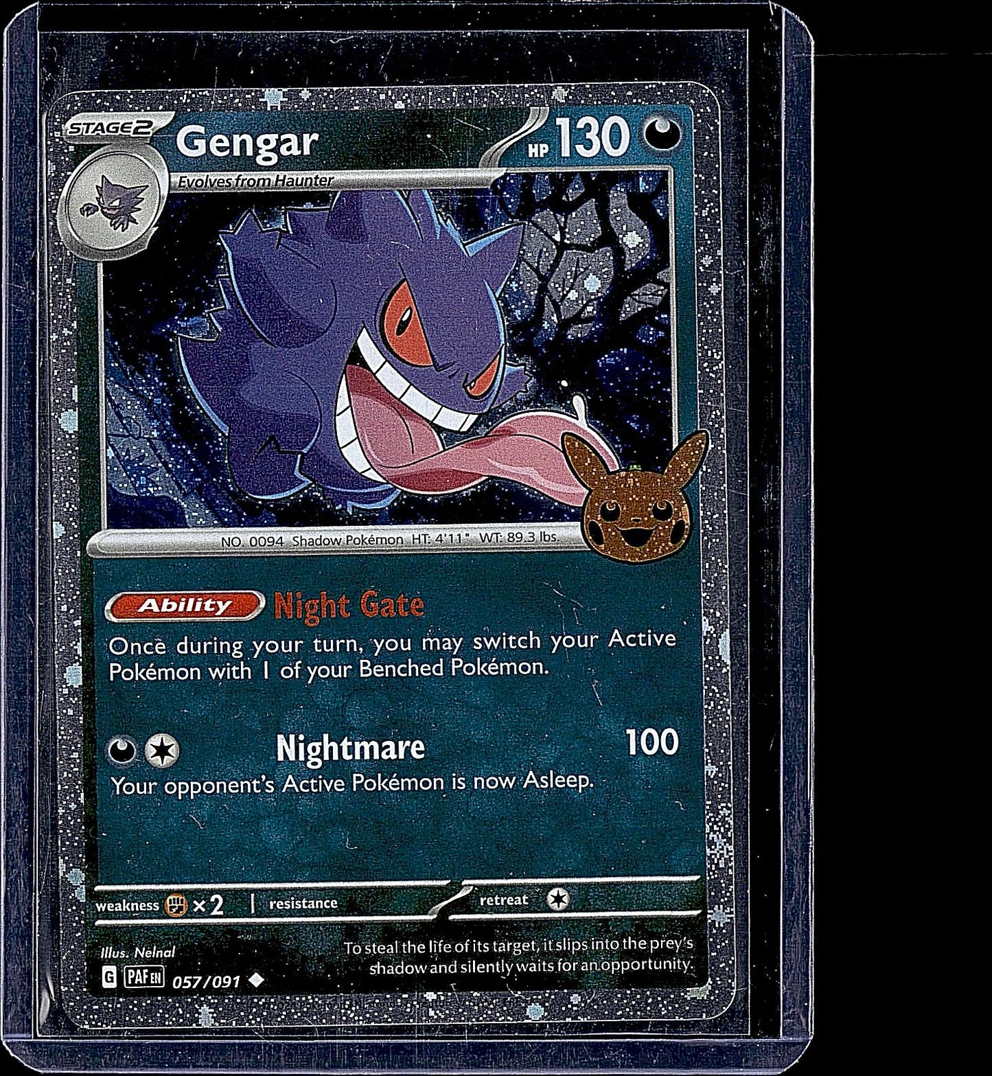 Trick or Trade BOOster Bundle 2024 #057/091 Gengar (Cosmos Holo)