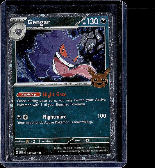 Trick or Trade BOOster Bundle 2024 #057/091 Gengar (Cosmos Holo)