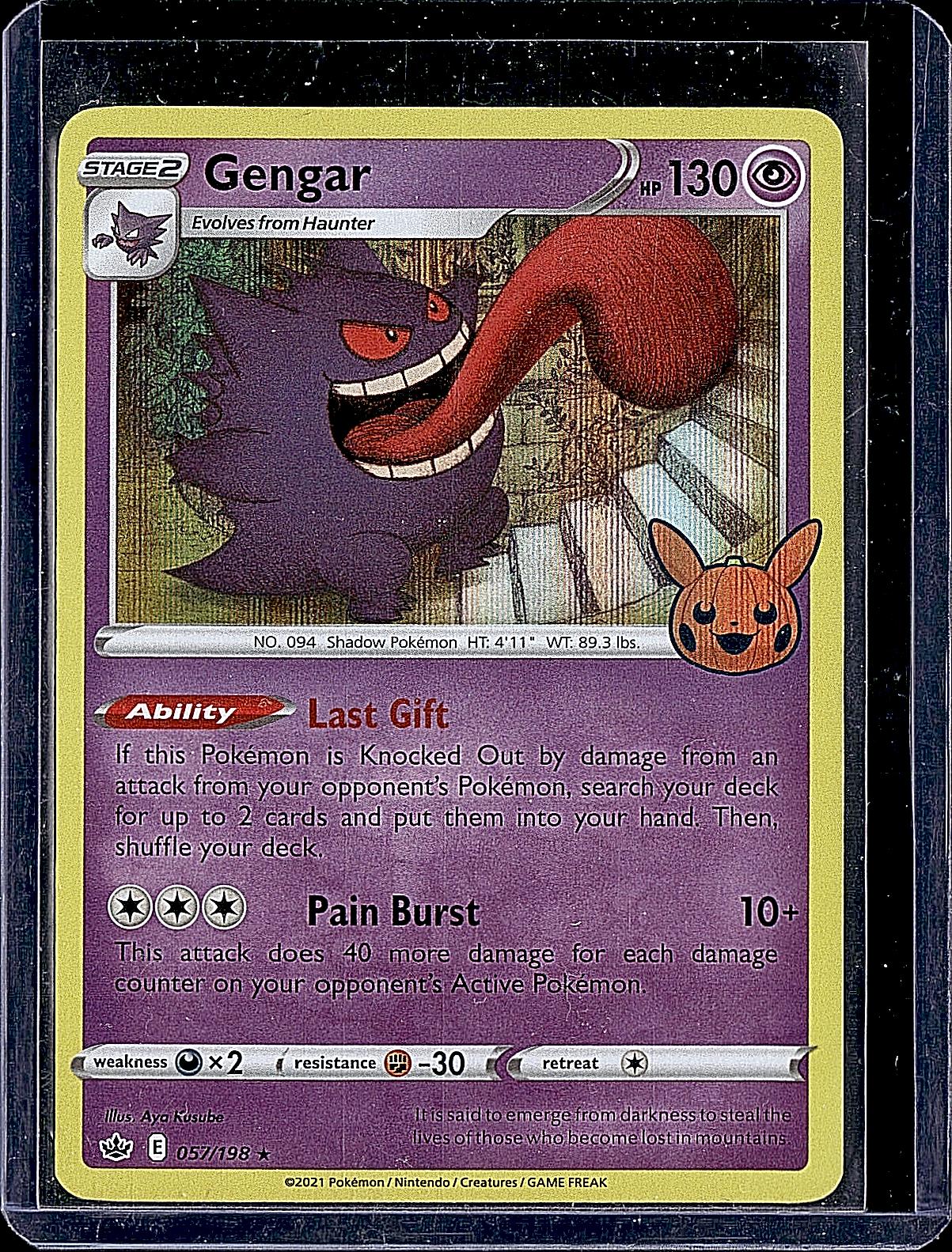 Trick or Trade BOOster Bundle #057/198 Gengar (2021 Copyright Date)
