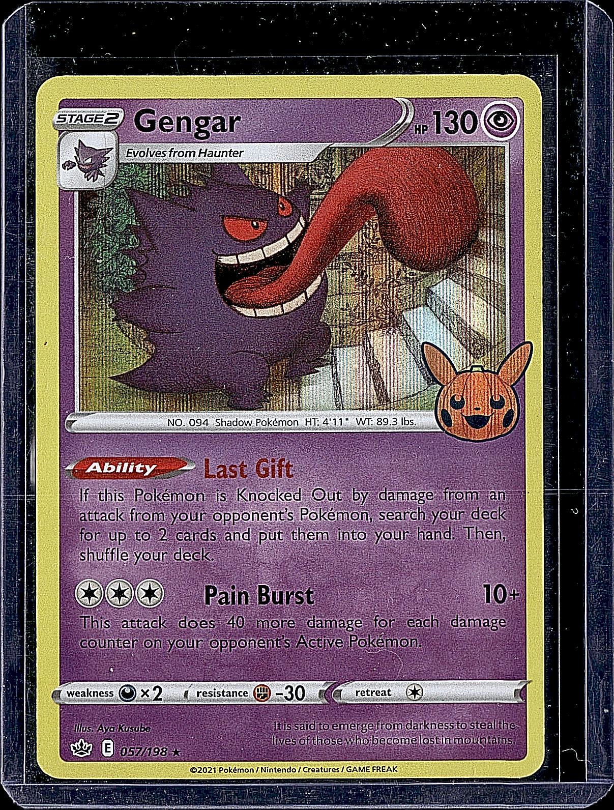 Trick or Trade BOOster Bundle #057/198 Gengar (2021 Copyright Date)
