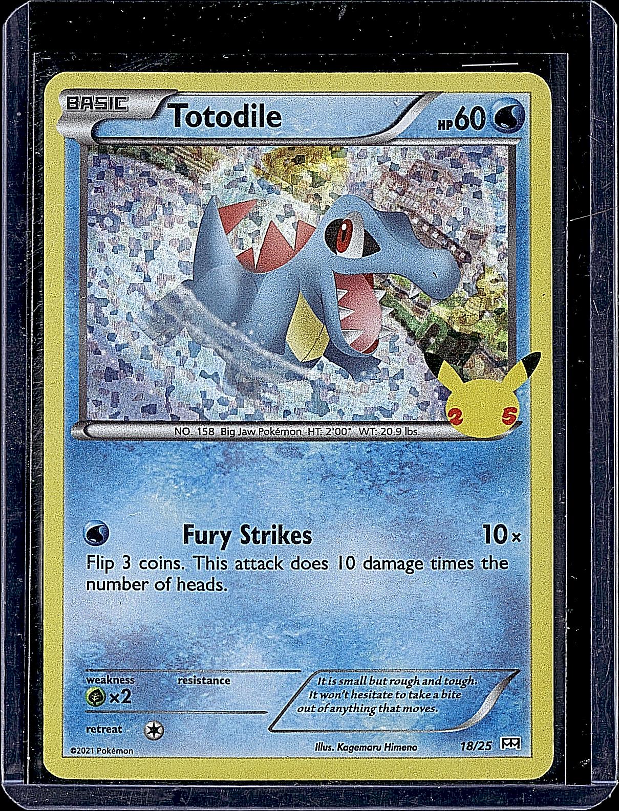 McDonald's 25th Anniversary Promos #018/025 Totodile